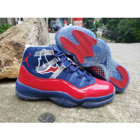 Air Jordan 11 Blue Red Shoes
