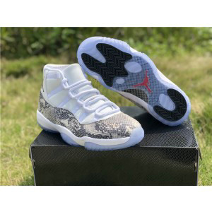 Air Jordan 11 Snakeskin Light Bone High Shoes