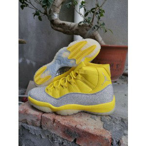 Air Jordan 11 Yellow Shoes 014