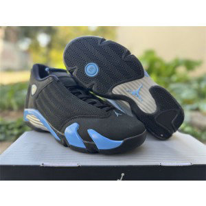 Air Jordan 14 Black Blue Shoes