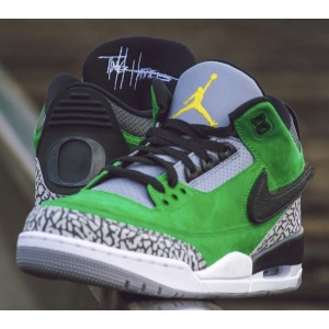 Air Jordan 3 Tinker Oregon Ducks Shoes