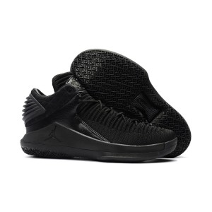 Air Jordan 32 Low Triple Black Basketball Men Shoes
