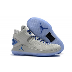 Air Jordan 32 Wolf Grey Blue Basketball Men Shoes