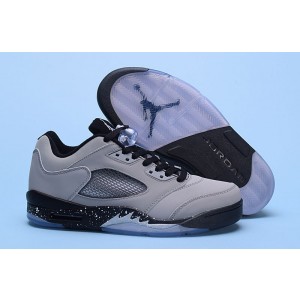 Air Jordan 5 Low Wolf Grey Black Shoes