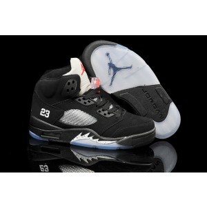 Air Jordan 5 Retro Shoes Black White