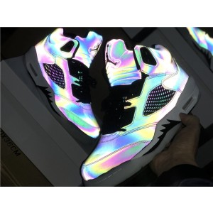 Air Jordan 5 WMNS Oil Grey Shoes 003