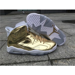 Air Jordan 6 Pinnacle Goes Full Gold Shoes