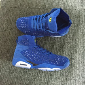 Air Jordan 6 Retro Flyknit Blue Shoes