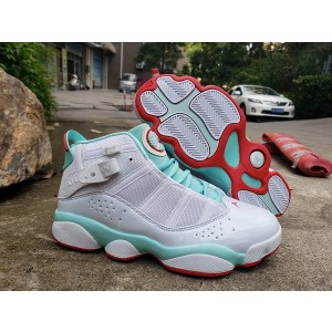 Air Jordan 6 Rings Grey Green Shoes