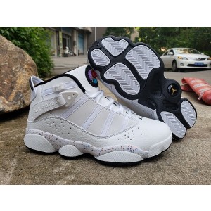 Air Jordan 6 Rings White Grey Shoes