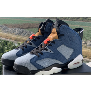 Air Jordan 6 Washed Denim Shoes
