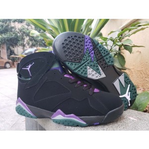 Air Jordan 7 Ray Allen Black Purple Shoes