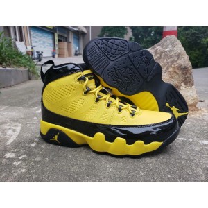 Air Jordan 9 Black Yellow Shoes