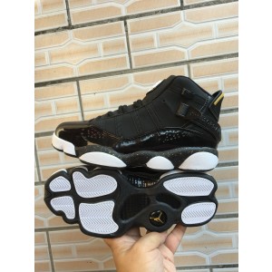 Air Jordan Six Rings 6 Black Gold Shoes