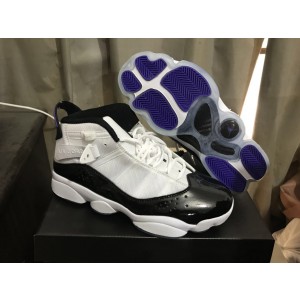 Air Jordan Six Rings White Black Shoes