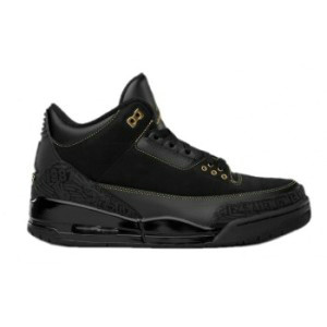 Air jordan 3 BHM Black History Month Black Metallic Gold A03015
