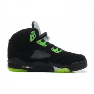 Air jordan 5 Quai 54 Black Radiant Green