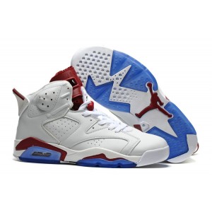 Air jordan 6 Basket Shoes 2016 White Red 1