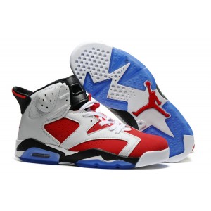 Air jordan 6 Basket Shoes 2016 White Red Black