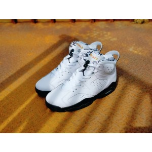 Air jordan 6 White Black Shoes