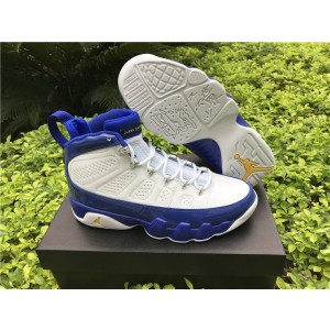Air jordan 9 Retro White Blue Shoes