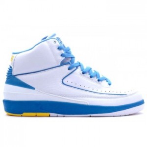 Air jordan II 2 Retro Mens Basketball Shoes Melo White Blue A02001
