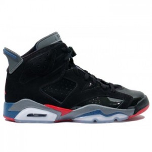 Air jordan Retro 6 Pistons Black Red Blue A06007