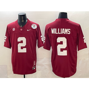 Alabama Crimson Tide 2 Ryan Williams Red Rose Bowl F.U.S.E. Vapor Limited Men Jersey