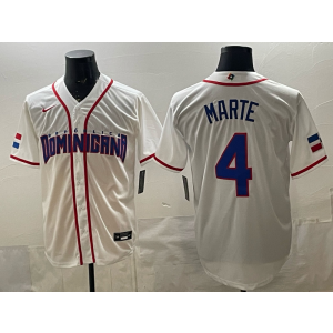 Arizona Diamondbacks 4 Ketel Marte White Mexico World Cup Cool Base Men Jersey