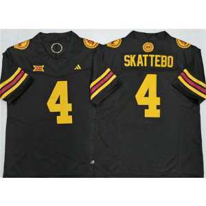 Arizona State Sun Devils 4 Cam Skattebo Black F.U.S.E. Vapor Limited Men Jersey