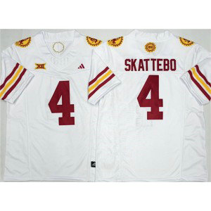 Arizona State Sun Devils 4 Cam Skattebo White F.U.S.E. Vapor Limited Men Jersey