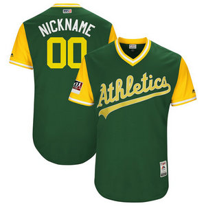 Athletics Green 2018 Players' Weekend Authentic Men's Custom Jersey