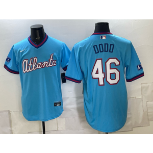 Atlanta Braves 46 Dodo Blue 2026 City Connect Men Jersey