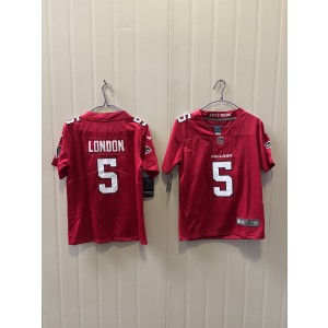 Atlanta Falcons 5 Drake London Red 2026 New Vapor Limited Youth Jersey Atlanta Falcons 5 Drake London Red 2026 New Vapor Limited Youth Jersey