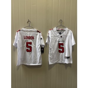 Atlanta Falcons 5 Drake London White 2026 New Vapor Limited Youth Jersey Atlanta Falcons 5 Drake London White 2026 New Vapor Limited Youth Jersey
