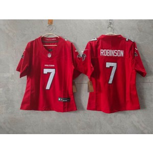 Atlanta Falcons 5 Robinson Red 2026 New F.U.S.E. Vapor Limited Women Jersey