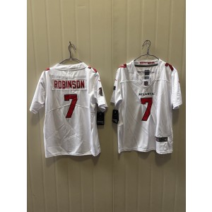 Atlanta Falcons 7 Bijan Robinson White 2026 New Vapor Limited Youth Jersey Atlanta Falcons 7 Bijan Robinson White 2026 New Vapor Limited Youth Jersey