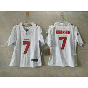 Atlanta Falcons 7 Robinson White 2026 New F.U.S.E. Vapor Limited Youth Jersey Atlanta Falcons 7 Robinson White 2026 New F.U.S.E. Vapor Limited Youth Jersey