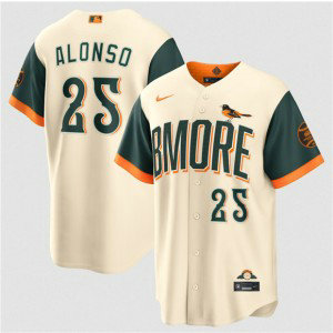 Baltimore Orioles 25 Pete Alonso Natural 2026 City Connect Cool Base Men Jersey