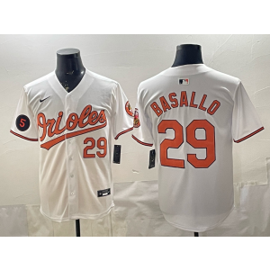 Baltimore Orioles 29 Basallo White Cool Base Men Jersey