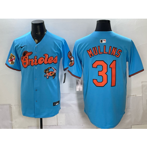 Baltimore Orioles x Crab 31 Mullins Blue Men Jersey