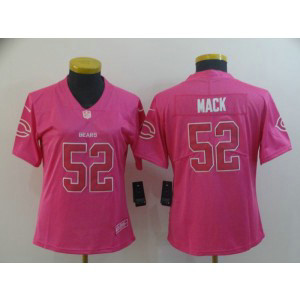 Bears 52 mack women pink jersey