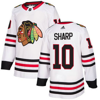 Blackhawks #10 Patrick Sharp White Road Authentic Stitched Hockey Jersey Blackhawks #10 Patrick Sharp White Road Authentic Stitched Hockey Jersey