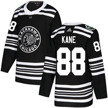 Blackhawks #88 Patrick Kane Black Authentic 2019 Winter Classic Stitched Hockey Jersey