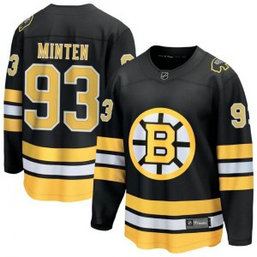Boston Bruins 93 Minten Black Custom Men Jersey
