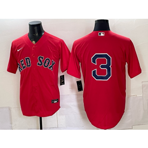 Boston Red Sox 3 Red Men Jersey
