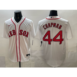 Boston Red Sox 44 Chapman White Cool Base Men Jersey