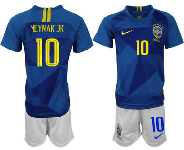 Brazil 10 NEYMAR JR Away 2018 FIFA World Cup Soccer Jersey Brazil 10 NEYMAR JR Away 2018 FIFA World Cup Soccer Jersey