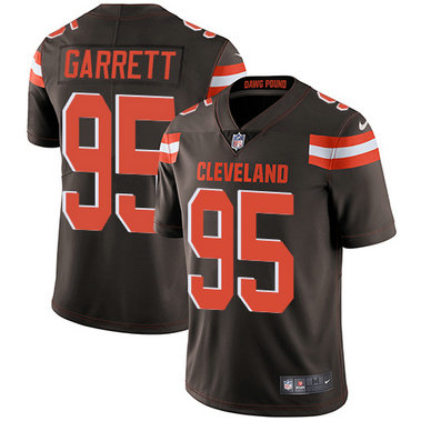 Browns #95 Myles Garrett Brown Team Color Men's Stitched Football Vapor Untouchable Limited Jersey