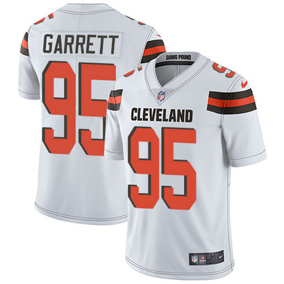 Browns #95 Myles Garrett White Men's Stitched Football Vapor Untouchable Limited Jersey